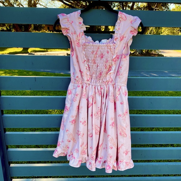 LIZ LISA pink parasol and floral patterned mini dress - Picture 2 of 10